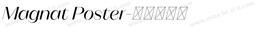 Magnat Poster字体转换